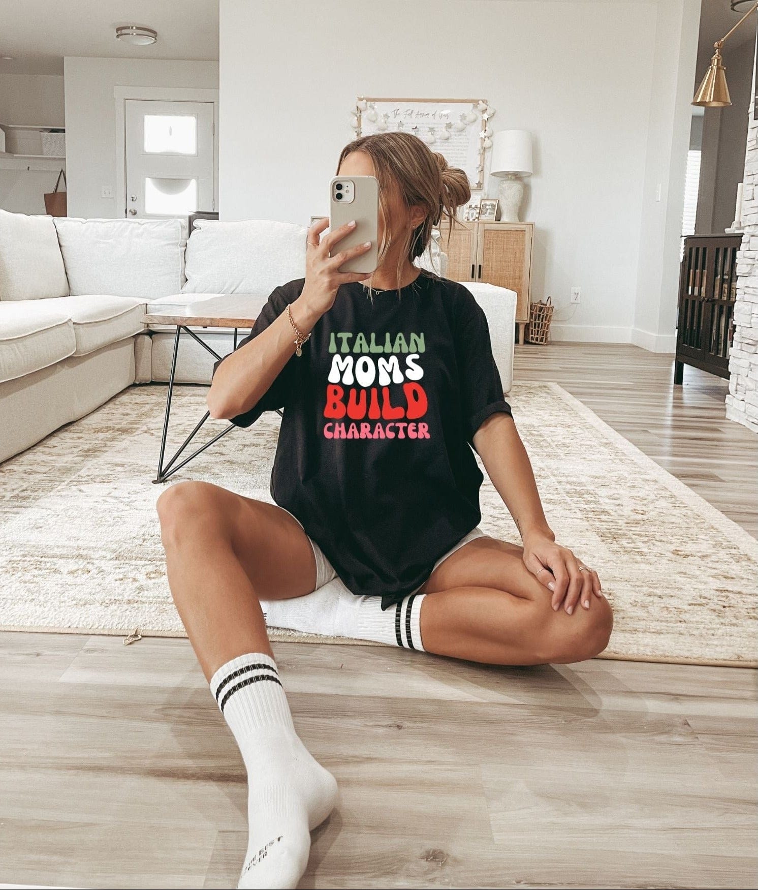 Italian Moms Build Character T-Shirt