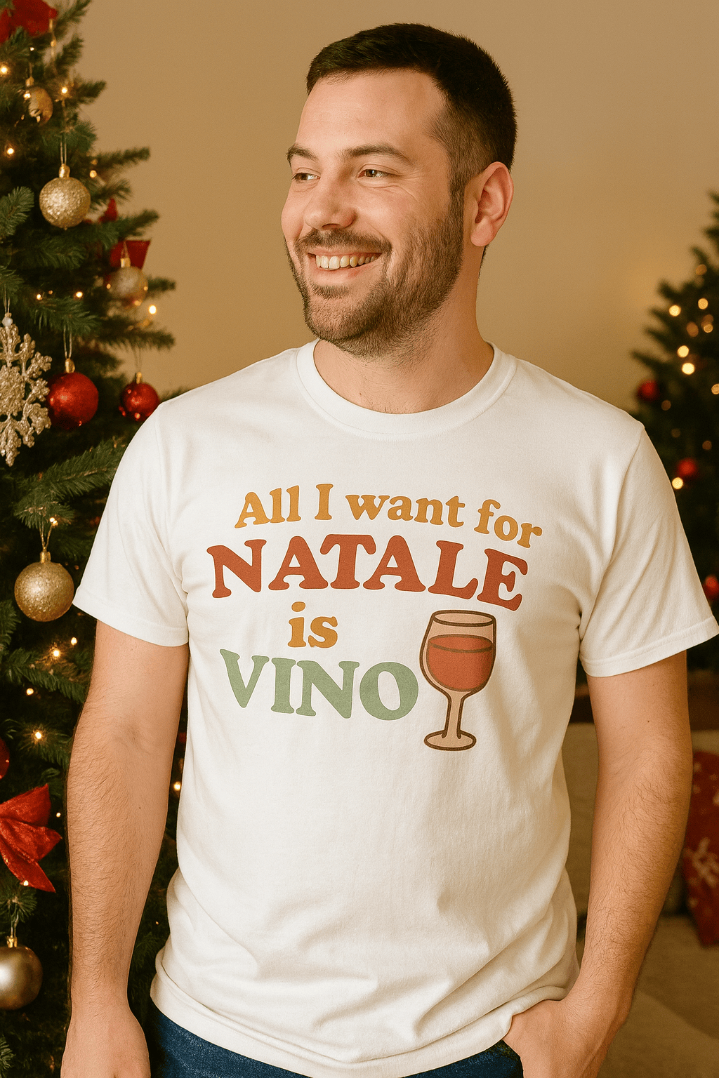All I Want for Natale is Vino T-Shirt