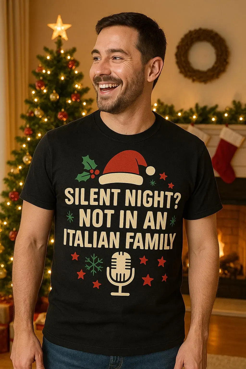 Silent Night Not in an Italian Family T-Shirt